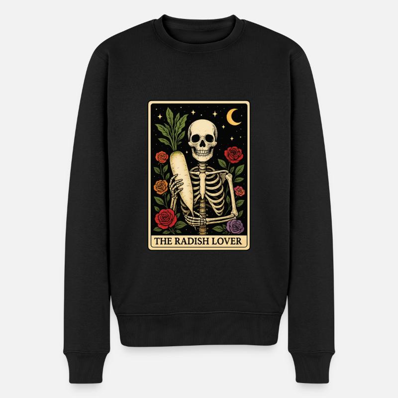 Radieschen Tarot - Männer Premium Bio Pullover - Schwarz