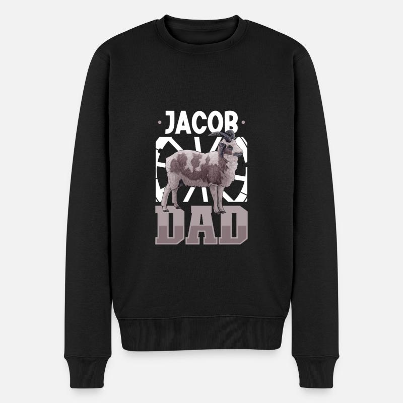 Jakobschaf Papa - Pull Premium bio Homme - noir