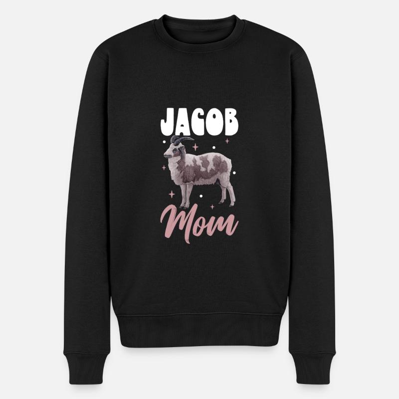 Jakobschaf Mama - Männer Premium Bio Pullover - Schwarz