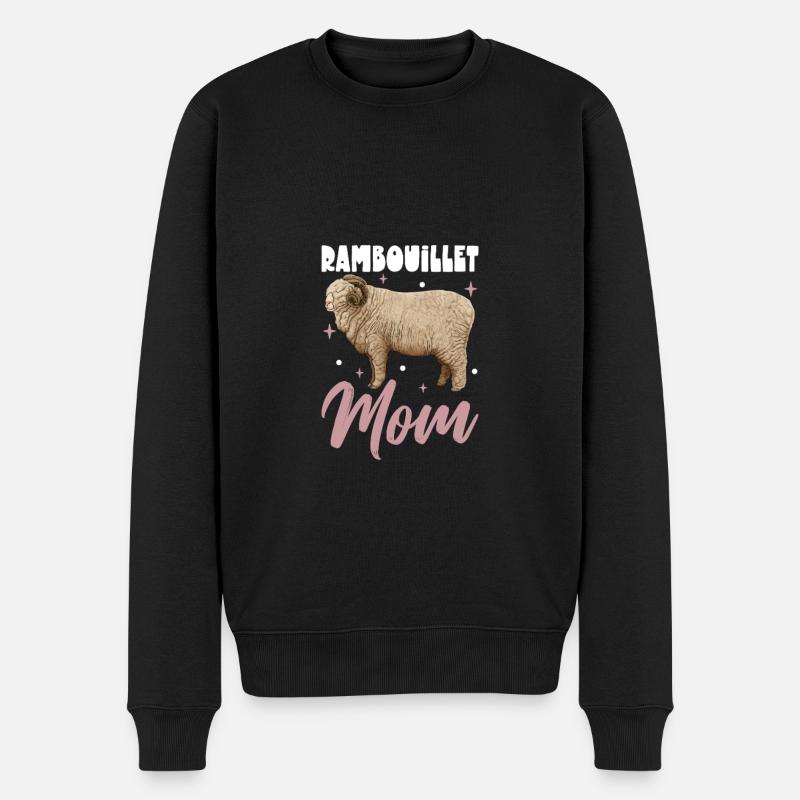 Maman mouton Rambouillet - Pull Premium bio Homme - noir