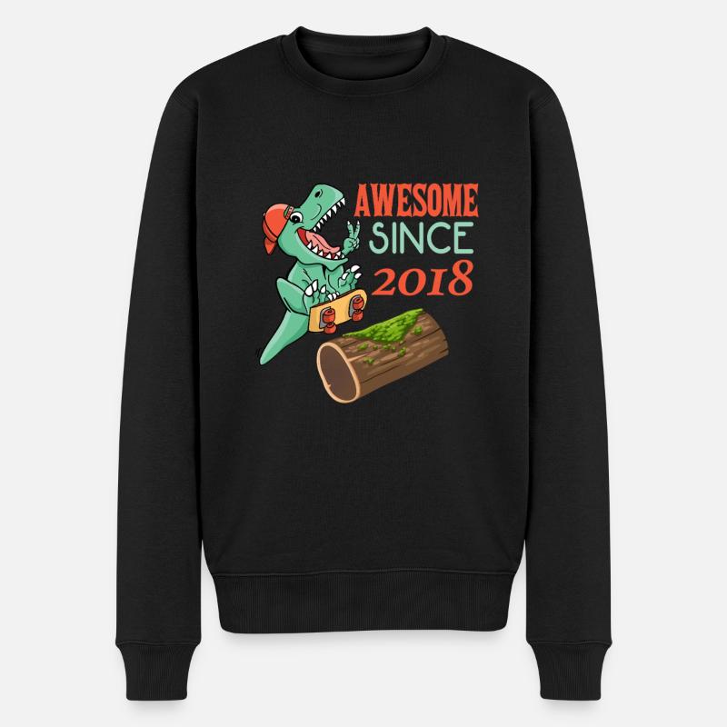 Dino Skater Anniversaire 2018 - Pull Premium bio Homme - noir