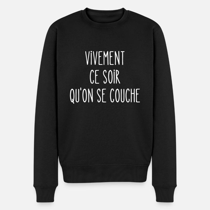 vivement ce soir - Pull Premium bio Homme - noir