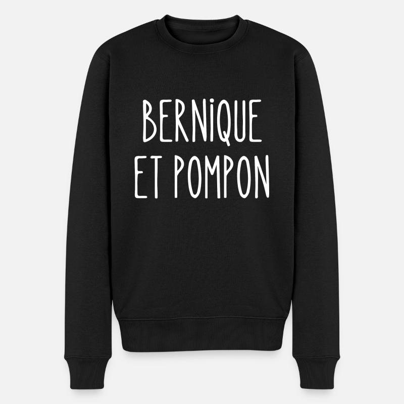 bernique et pompon - Pull Premium bio Homme - noir