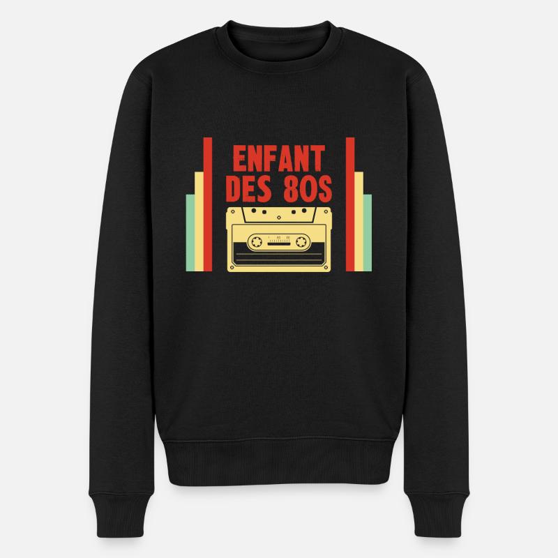 enfant des 80s - Pull Premium bio Homme - noir