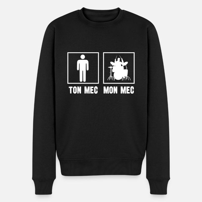 mec batteur - Pull Premium bio Homme - noir