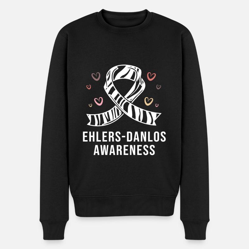Ehlers-Danlos-Syndrom EDS HSD - Männer Premium Bio Pullover - Schwarz