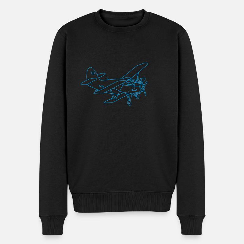 Biplan (avion) - Pull Premium bio Homme - noir
