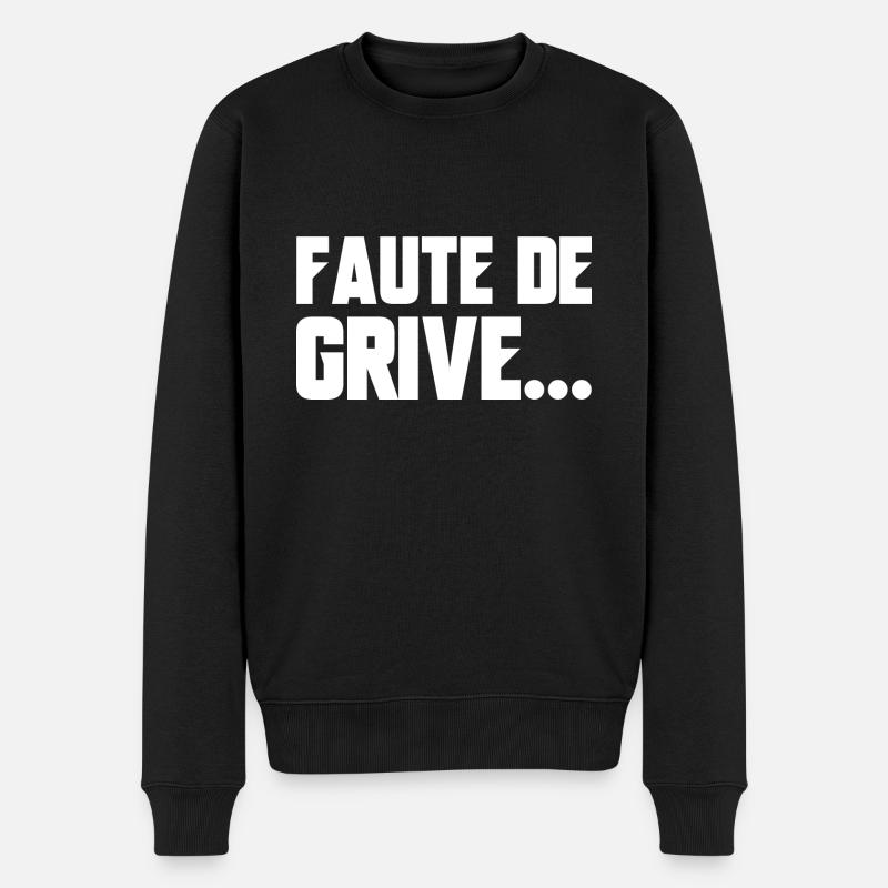 faute de grive - Pull Premium bio Homme - noir
