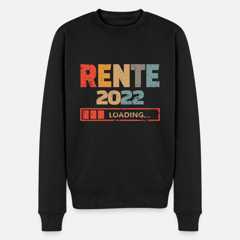 Rente 2022 loading - Männer Premium Bio Pullover - Schwarz