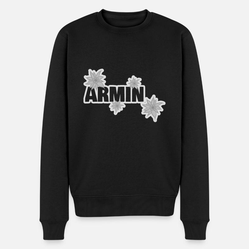Edelweiß Armin - Männer Premium Bio Pullover - Schwarz
