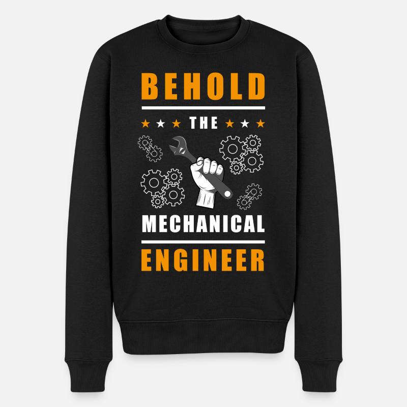 Mechanik-Ingenieur Design - Männer Premium Bio Pullover - Schwarz