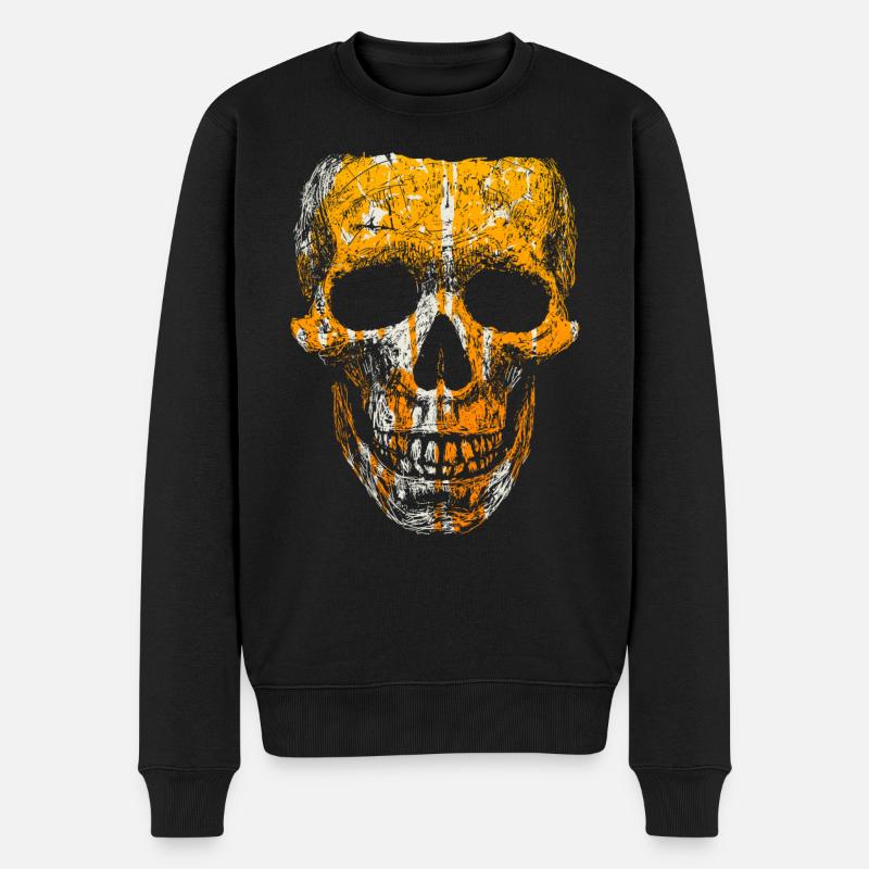 Dégradé de crâne - Pull Premium bio Homme - noir