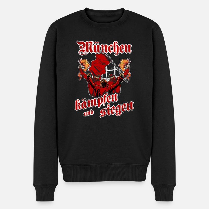 München kämpfen und siegen - Männer Premium Bio Pullover - Schwarz