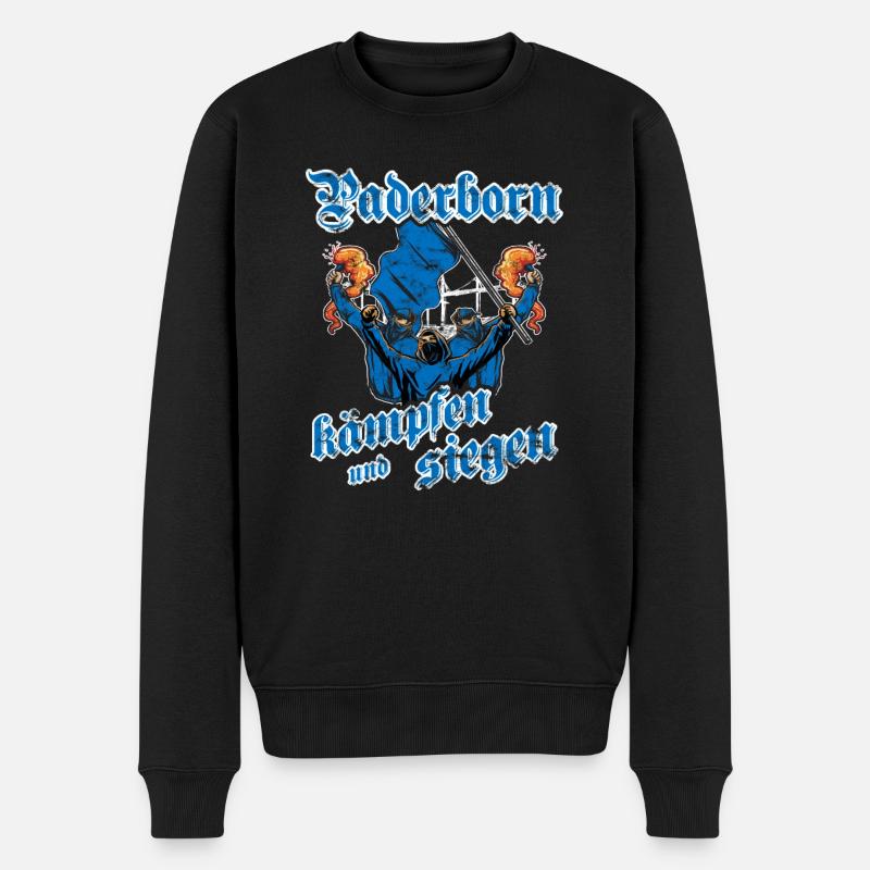 Paderborn kämpfen und siegen - Männer Premium Bio Pullover - Schwarz