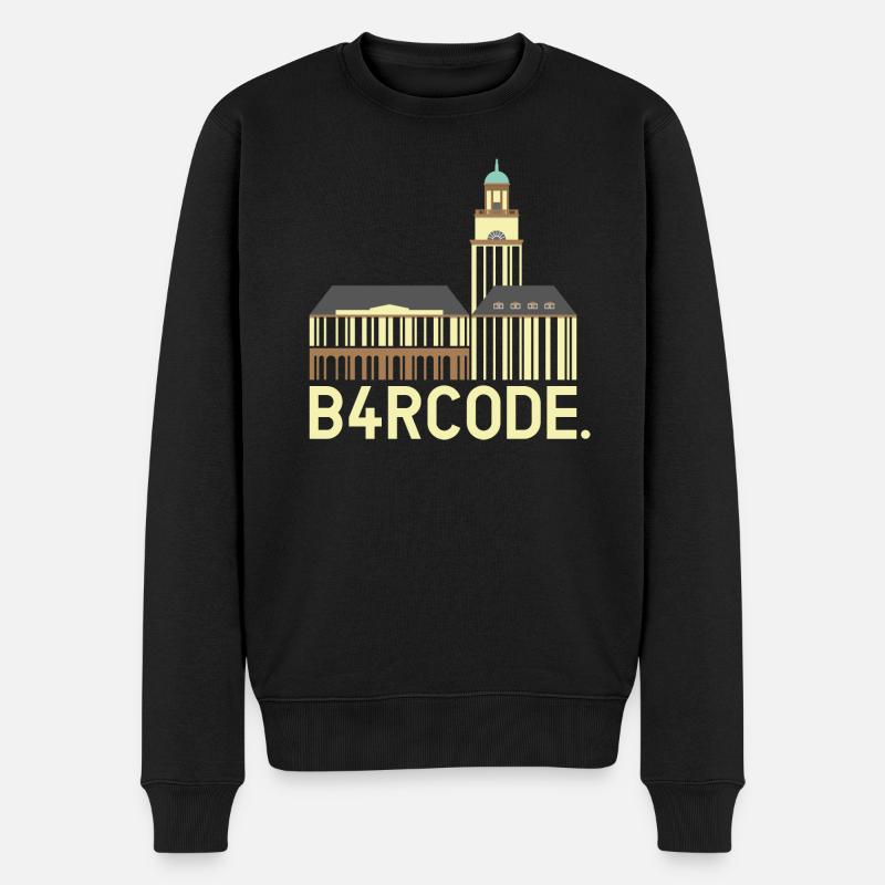 B4RCODE. Witten - Männer Premium Bio Pullover - Schwarz