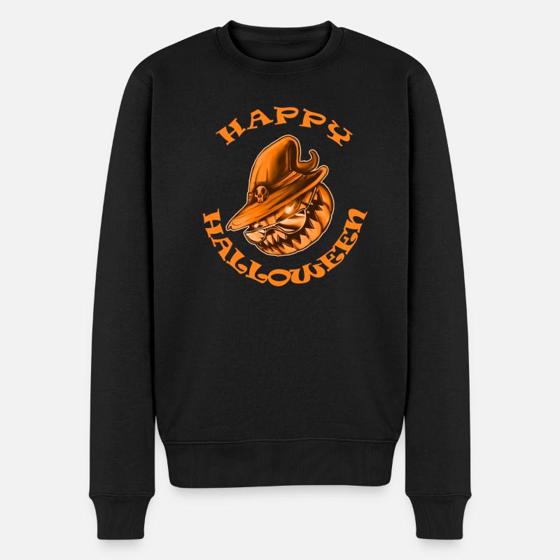 Heure des bonbons d’Halloween - Pull Premium bio Homme - noir