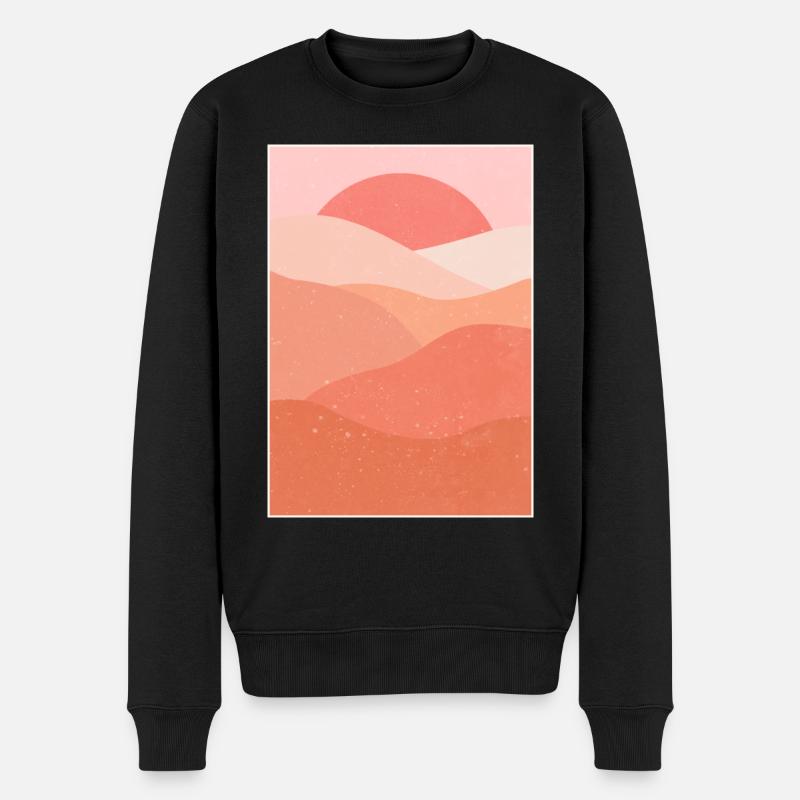 Berg-Ästhetik - Männer Premium Bio Pullover - Schwarz