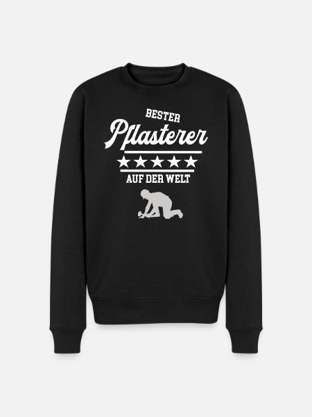 Pflasterer Steinleger Steinmetz Straßenbau - Männer Premium Bio Pullover - Schwarz
