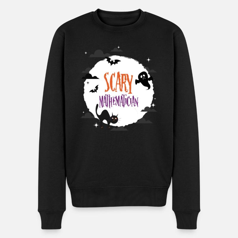 Mathématicien effrayant - Pull Premium bio Homme - noir