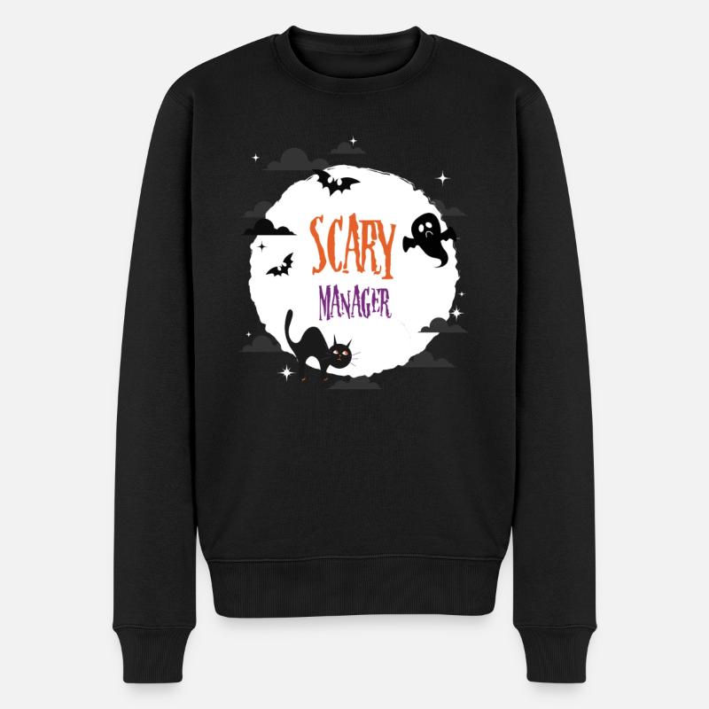 Gestionnaire effrayant - Pull Premium bio Homme - noir