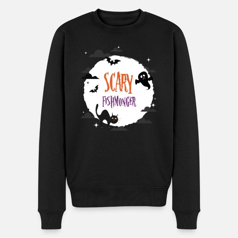 Poissonnerie effrayante - Pull Premium bio Homme - noir