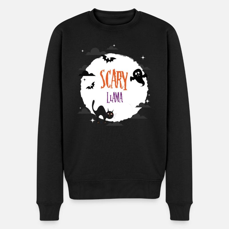 Lama effrayant - Pull Premium bio Homme - noir