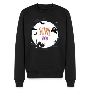 Scary Nacho - Men's Premium Organic Jumper - black - Front - Nico (187cm)