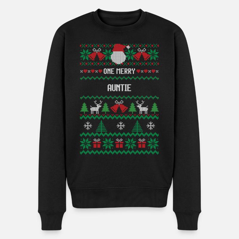Une joyeuse tante - Pull Premium bio Homme - noir