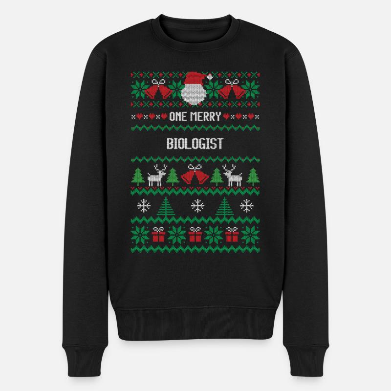 Un joyeux biologiste - Pull Premium bio Homme - noir