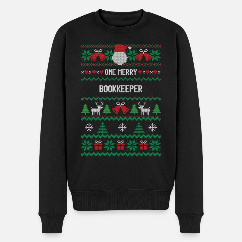 Un joyeux comptable - Pull Premium bio Homme - noir