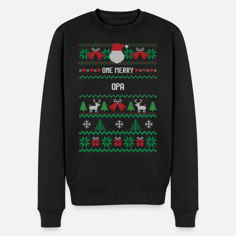 Un joyeux grand-père - Pull Premium bio Homme - noir