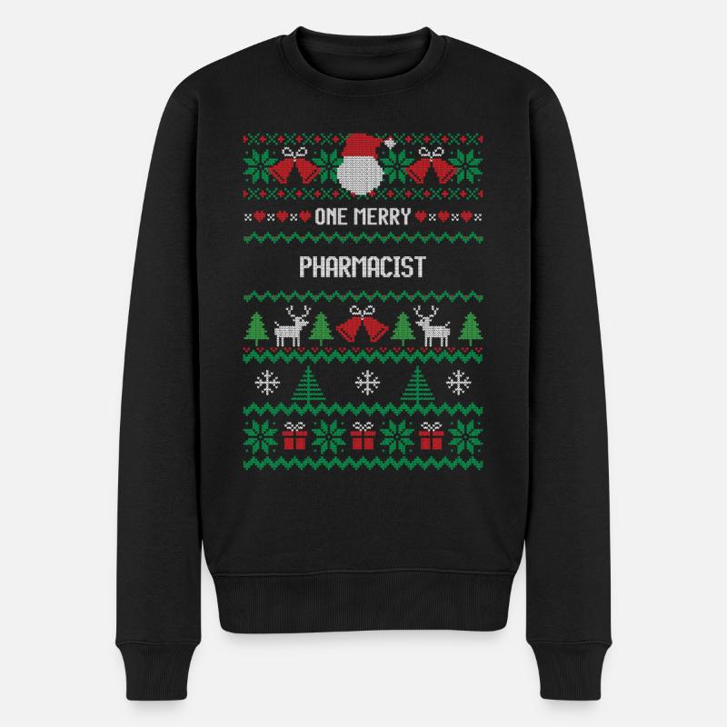 Un joyeux pharmacien - Pull Premium bio Homme - noir