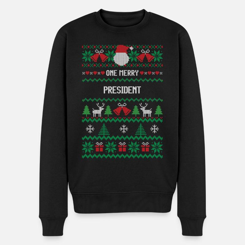 Un joyeux président - Pull Premium bio Homme - noir
