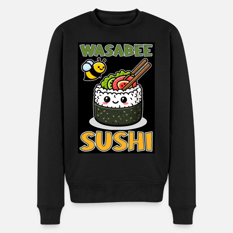 Wasabee Sushi - Pull Premium bio Homme - noir