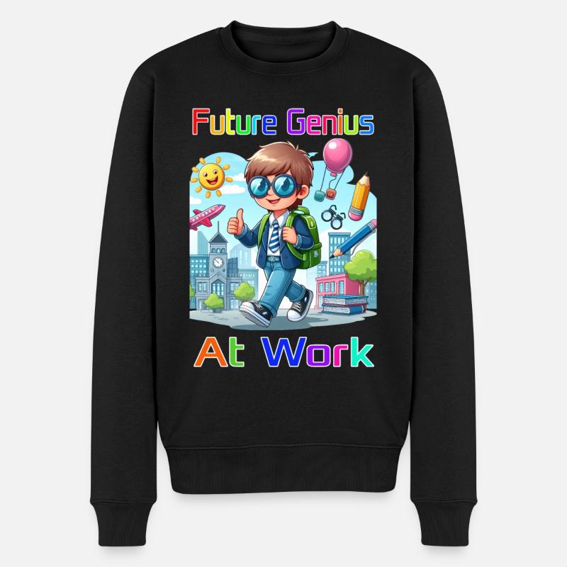 Le futur génie à l’œuvre - Pull Premium bio Homme - noir