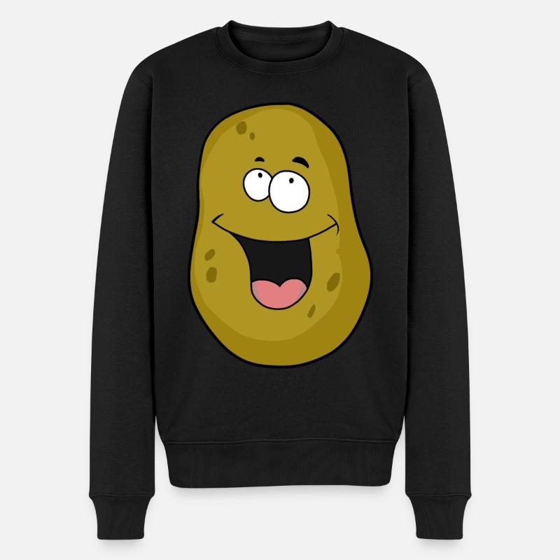 Kartoffel Kartoffeln Gemüse - Männer Premium Bio Pullover - Schwarz