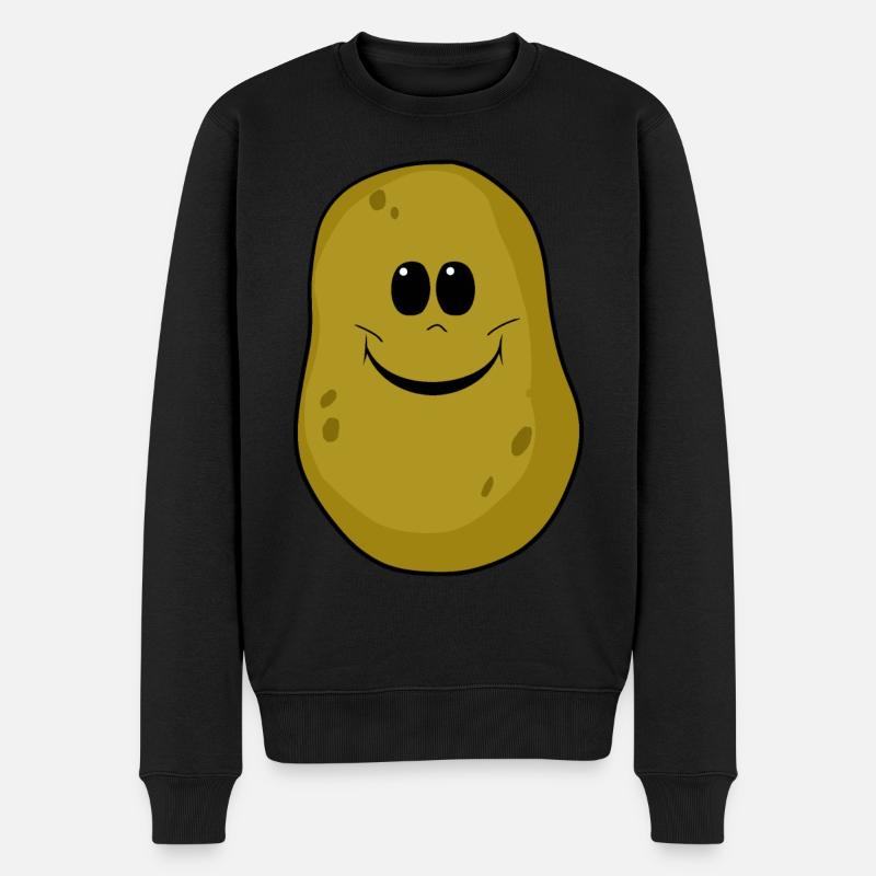 Carpe cuillère Pommes de terre - Pull Premium bio Homme - noir