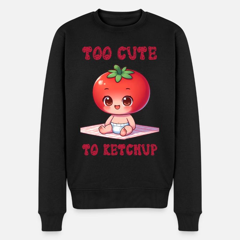 Trop mignon pour le ketchup - Pull Premium bio Homme - noir