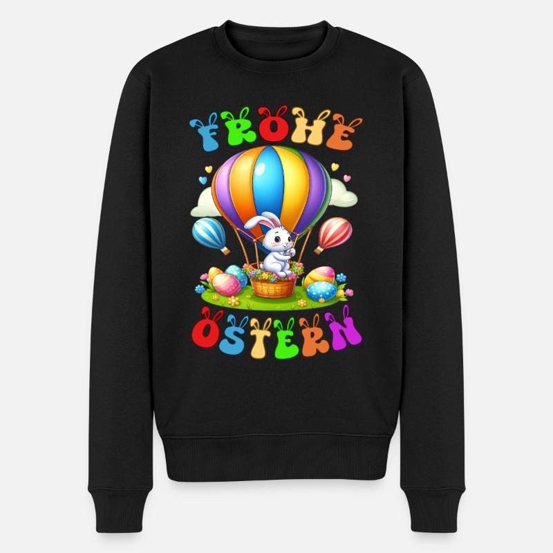 Joyeuses Pâques - Pull Premium bio Homme - noir