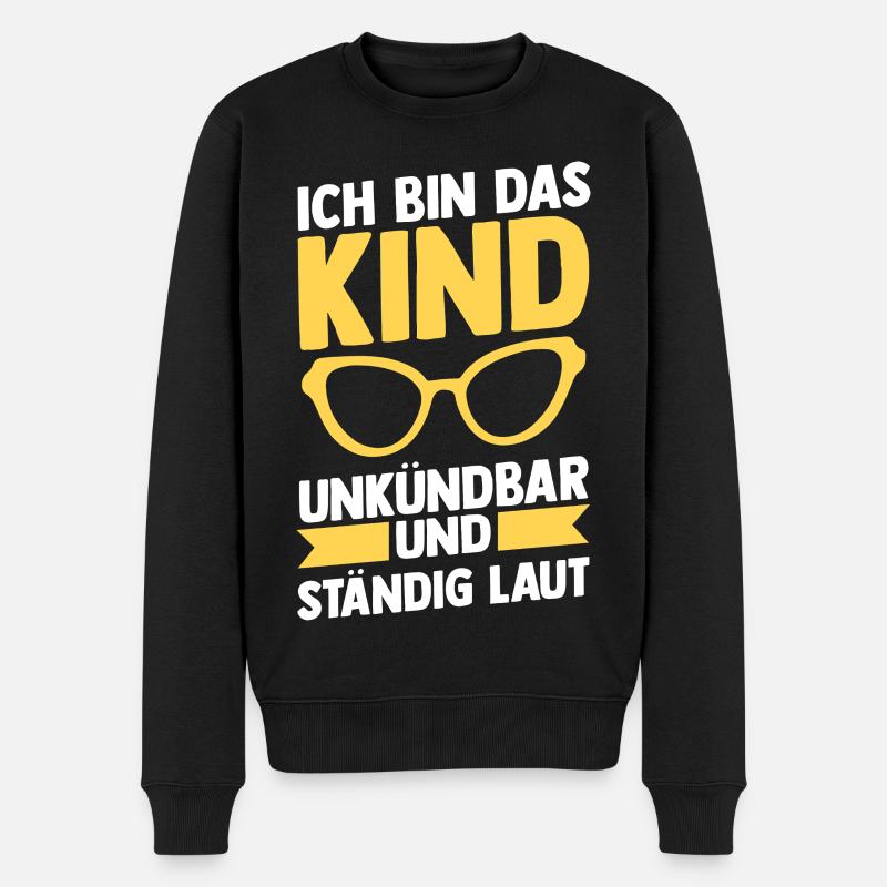 Fille Fils - Pull Premium bio Homme - noir