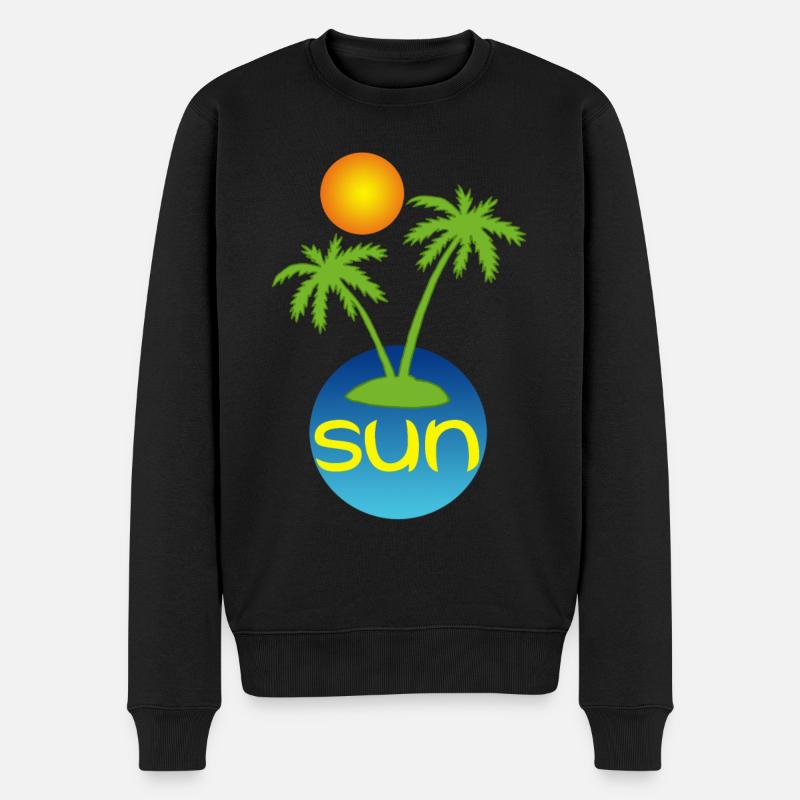 Soleil au paradis - Pull Premium bio Homme - noir