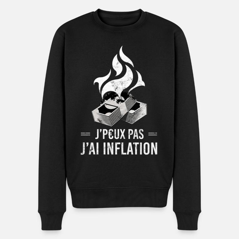 Je Peux Pas J'ai Inflation Humour - Pull Premium bio Homme - noir