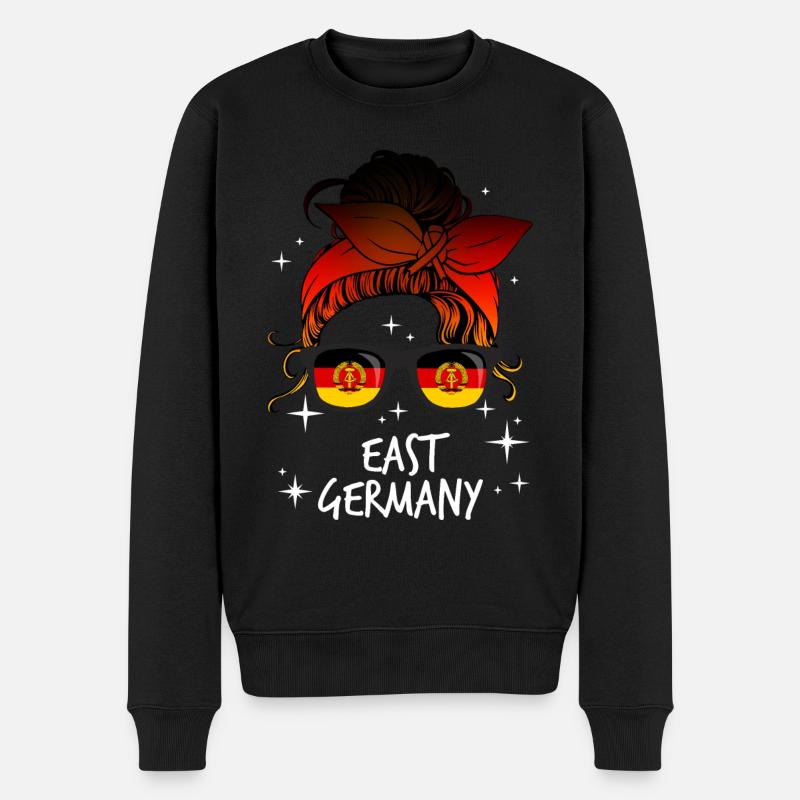 DDR - Männer Premium Bio Pullover - Schwarz