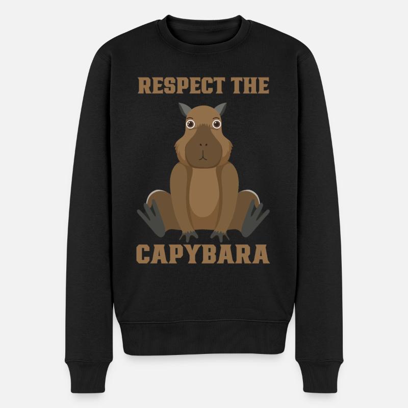 Wasserschwein Capybara Lover Capybara Fan - Pull Premium bio Homme - noir