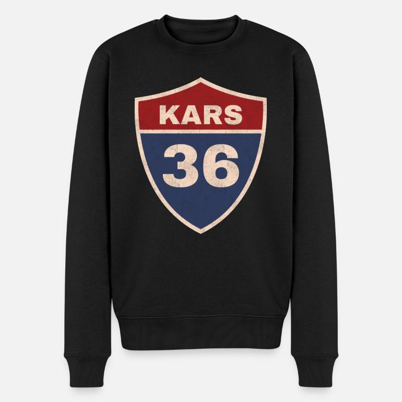 Kars - Männer Premium Bio Pullover - Schwarz