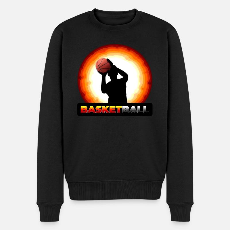 Basket-ball - Pull Premium bio Homme - noir