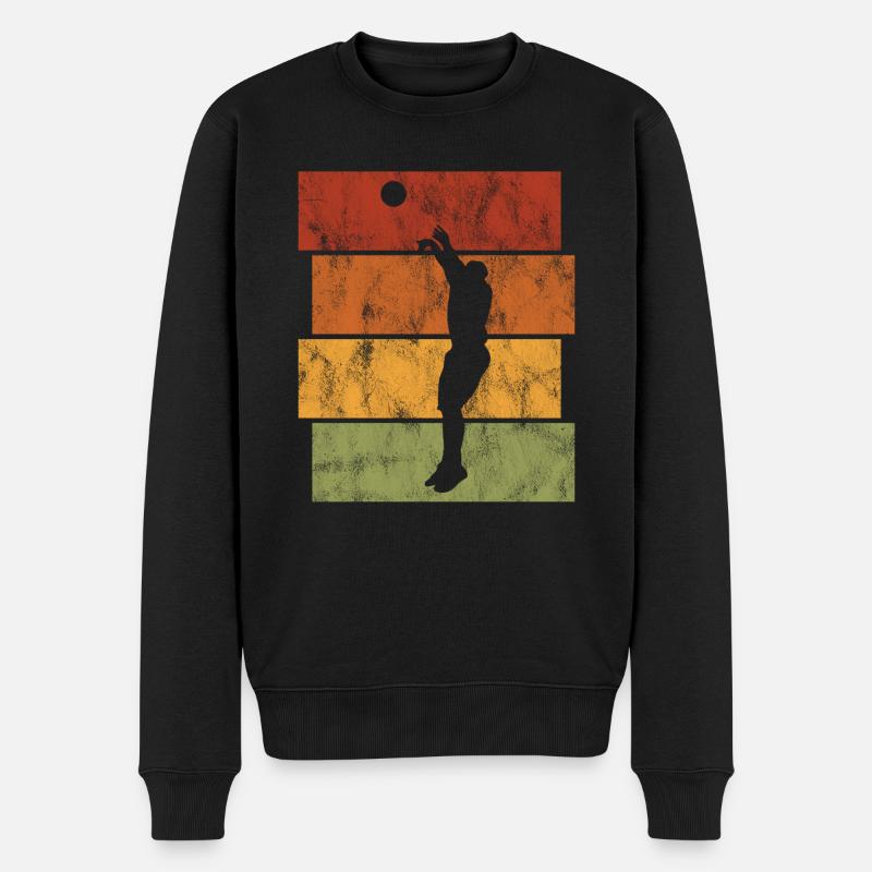 Basket basket basketteur basketteur - Pull Premium bio Homme - noir