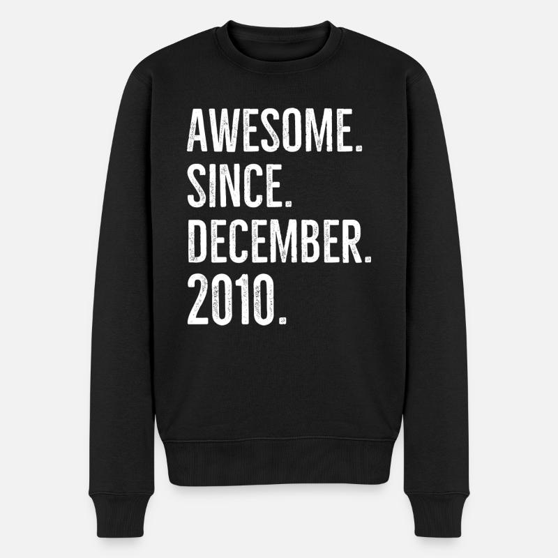 Awesome seit Dezember 2010 - Männer Premium Bio Pullover - Schwarz