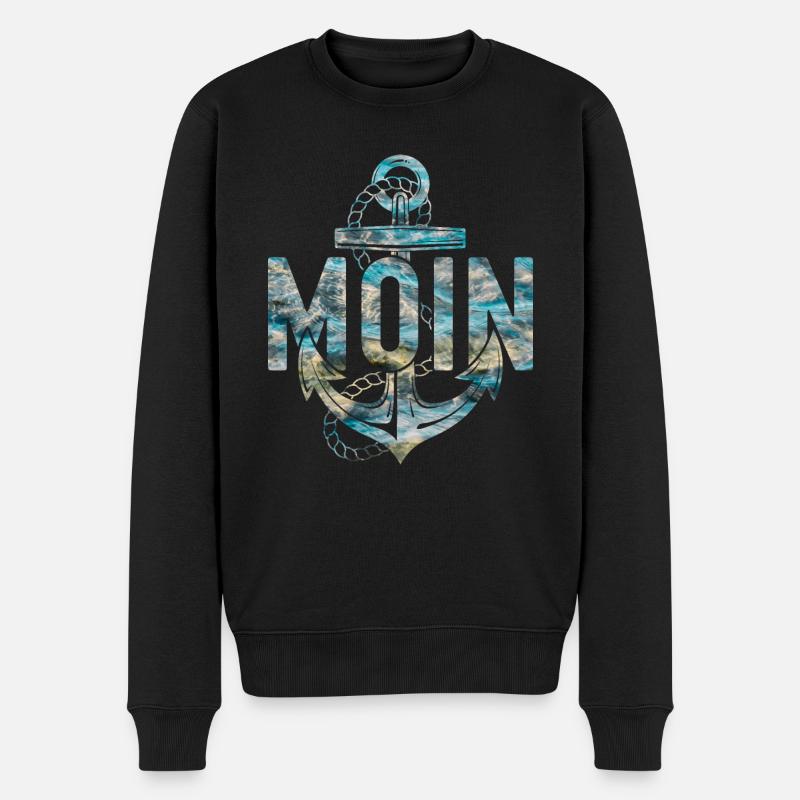 MOIN - Männer Premium Bio Pullover - Schwarz