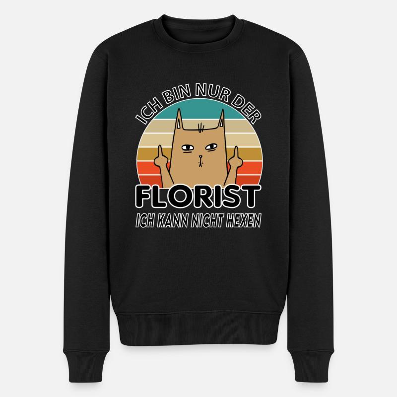 Florist - Männer Premium Bio Pullover - Schwarz